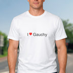 T-shirt I love Gauchy porté