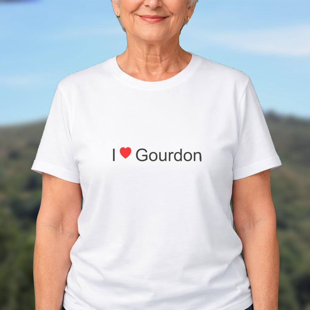 T-shirt I love Gourdon (07)