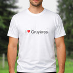 T-shirt I love Gruyères porté