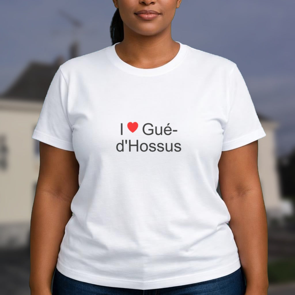 T-shirt I love Gué-d'Hossus porté