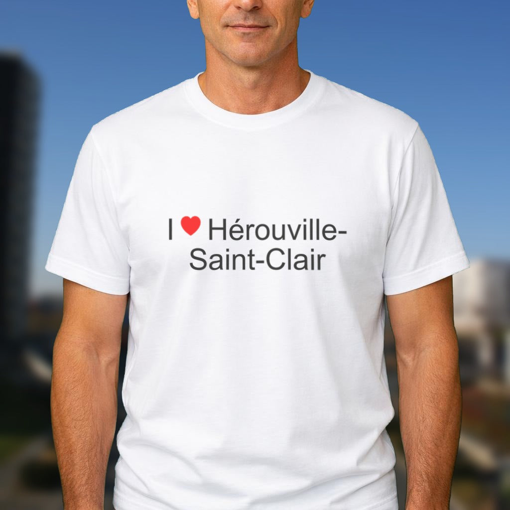 T-shirt I love Hérouville-Saint-Clair porté