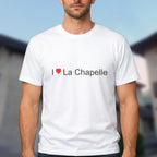 T-shirt I love La Chapelle (73) porté