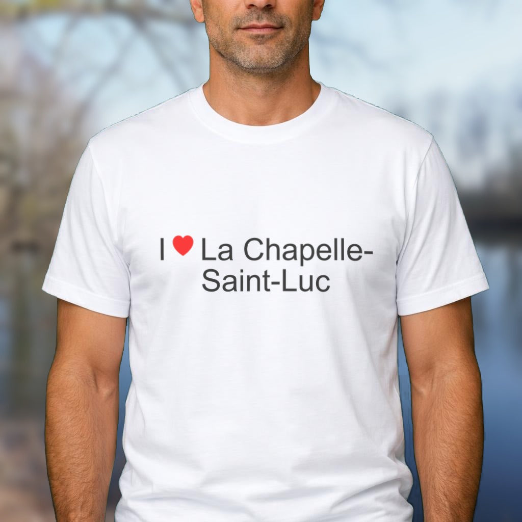 T-shirt I love La Chapelle-Saint-Luc porté