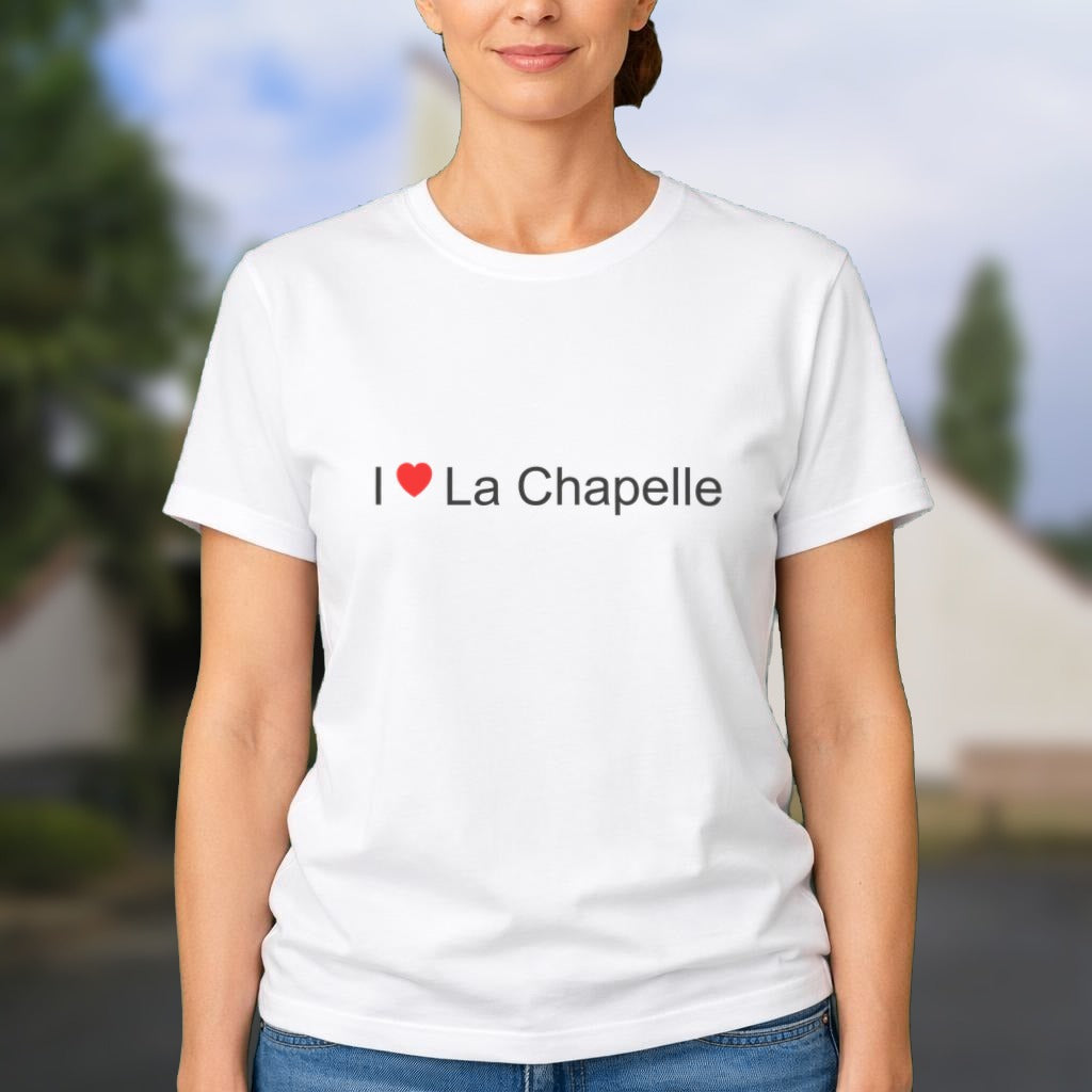 T-shirt I love La Chapelle porté