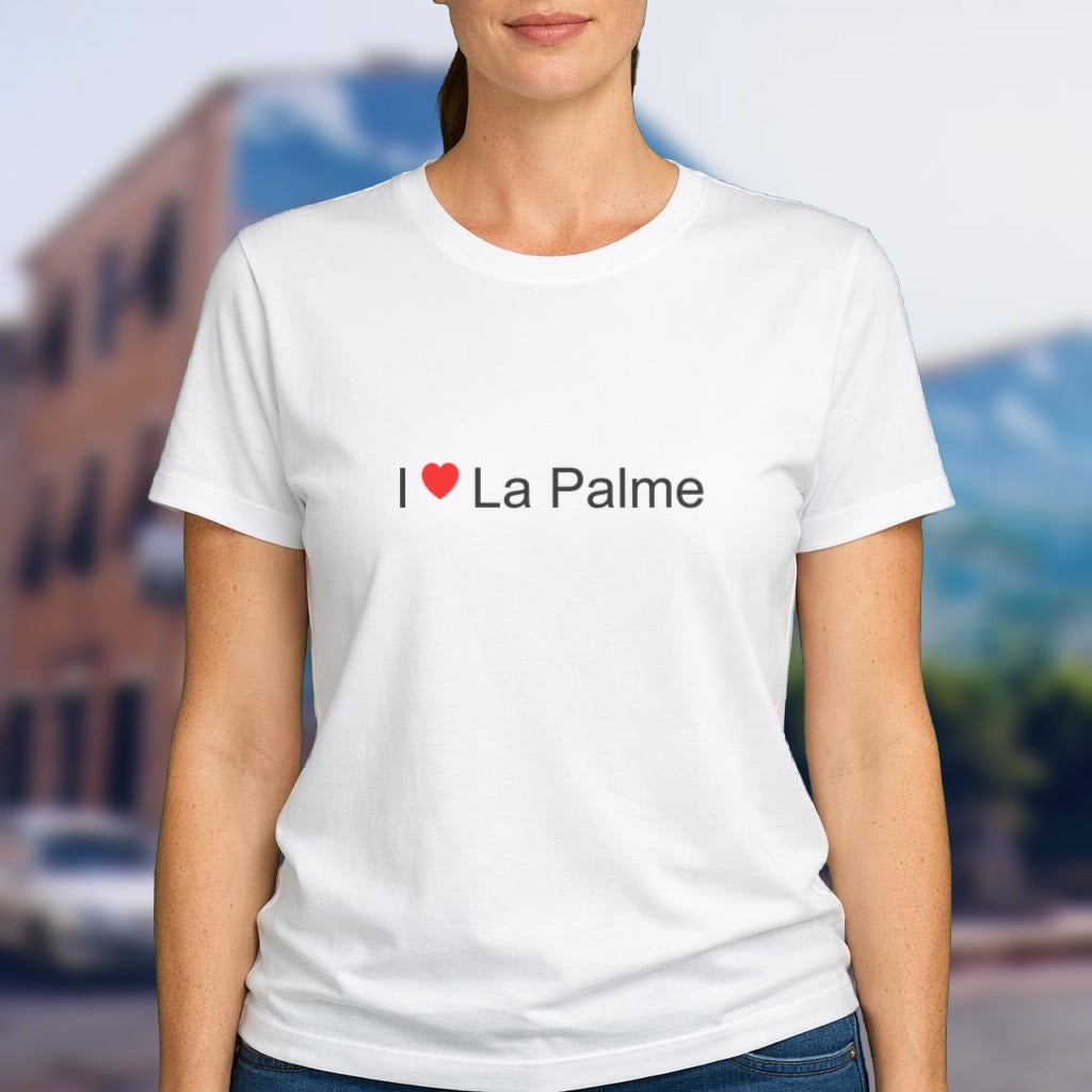 T-shirt I love La Palme porté