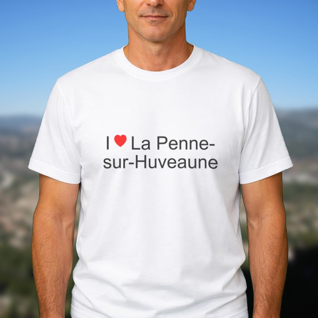 T-shirt I love La Penne-sur-Huveaune porté