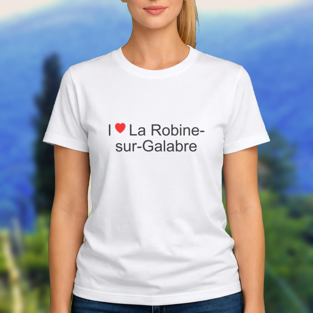 T-shirt I love La Robine-sur-Galabre porté