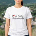 T-shirt I love La Roche-des-Arnauds porté