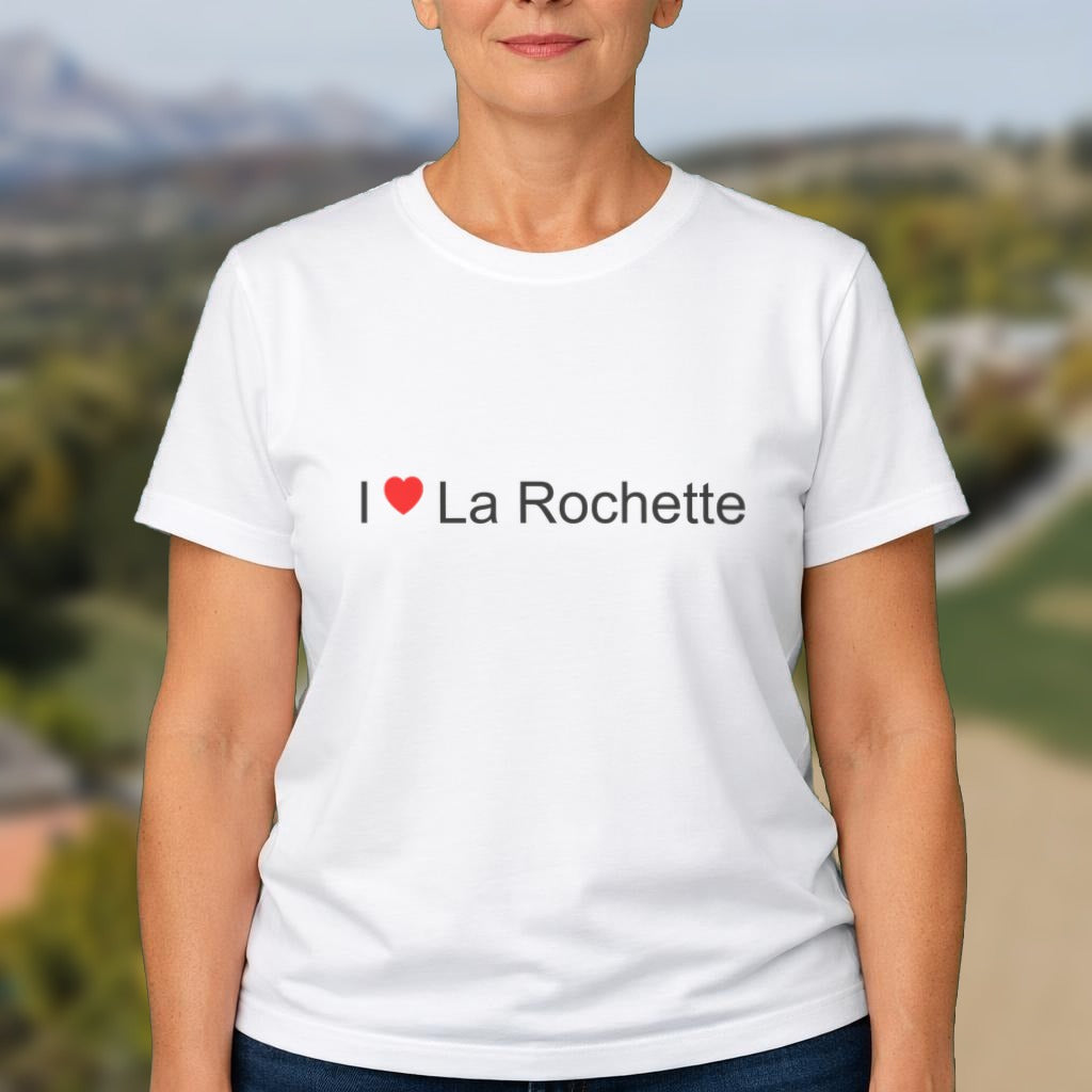 T-shirt I love La Rochette (05) porté
