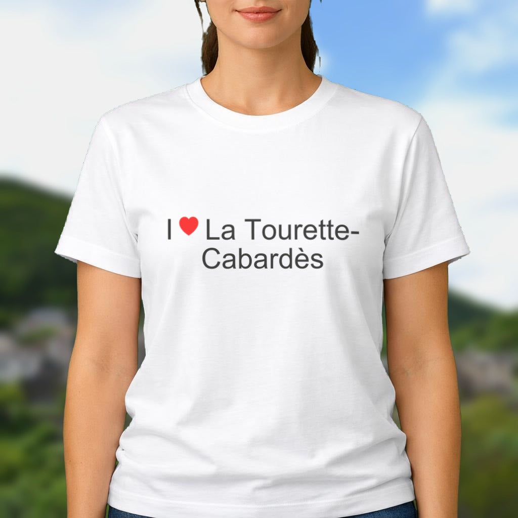 T-shirt I love La Tourette-Cabardès porté