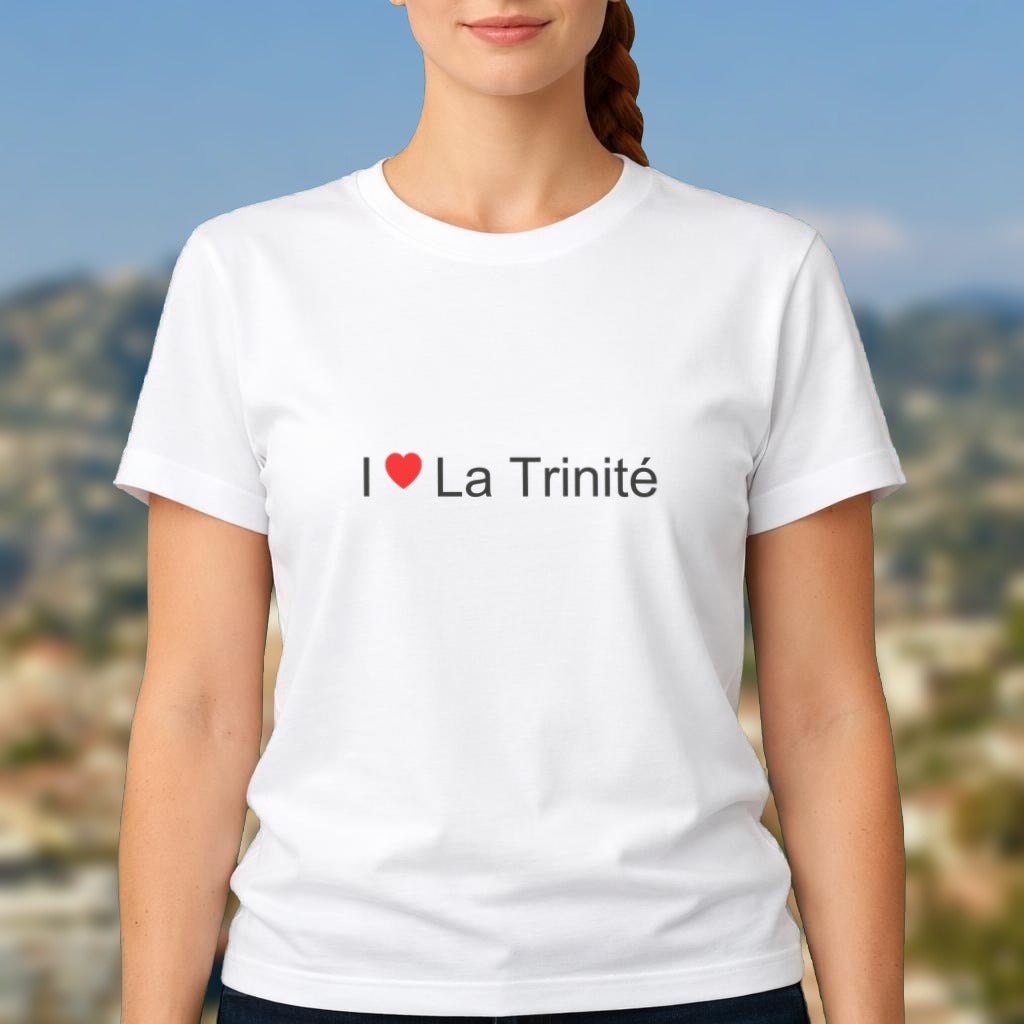 T-shirt I love La Trinité (06) porté