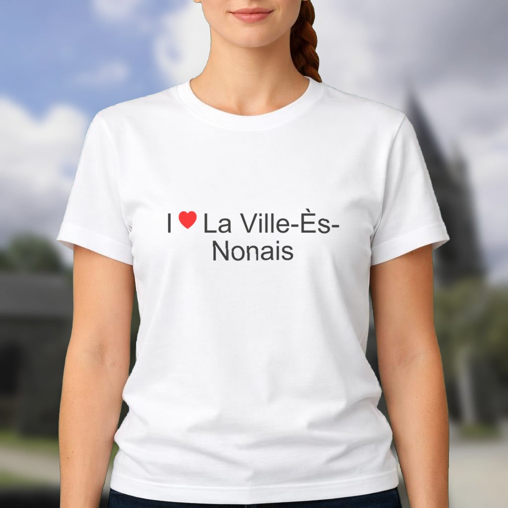 T-shirt I love La Ville-ès-Nonais