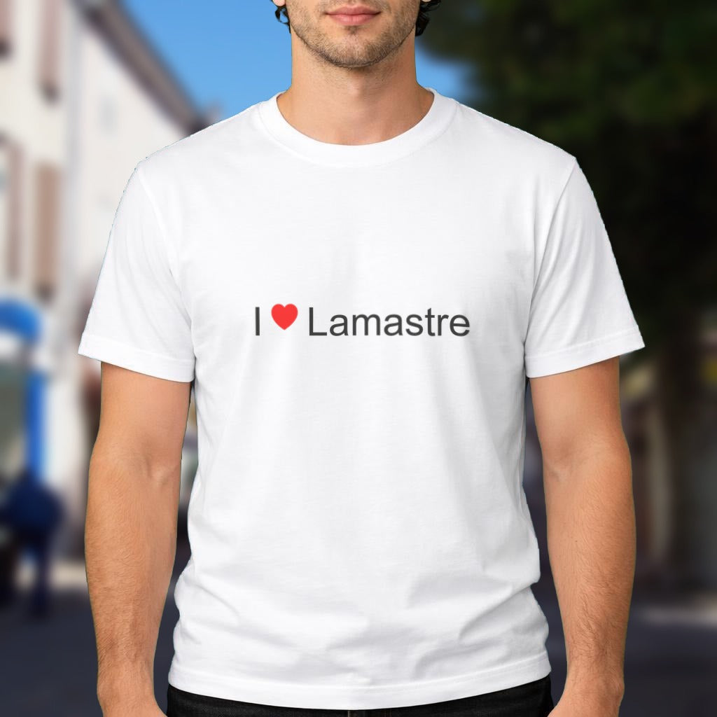T-shirt I love Lamastre porté