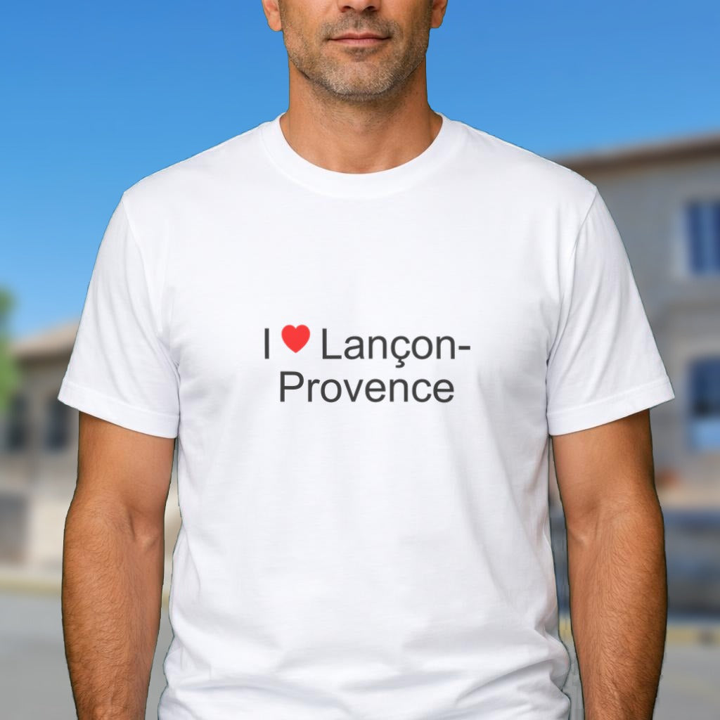 T-shirt I love Lançon-Provence porté