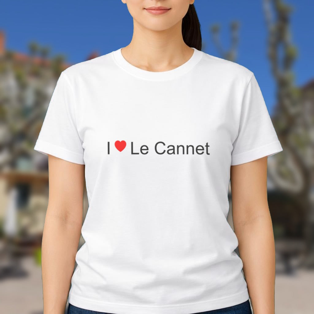 T-shirt I love Le Cannet porté