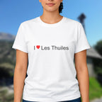 T-shirt I love Les Thuiles porté