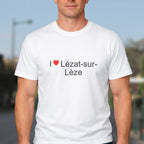 T-shirt I love Lézat-sur-Lèze porté