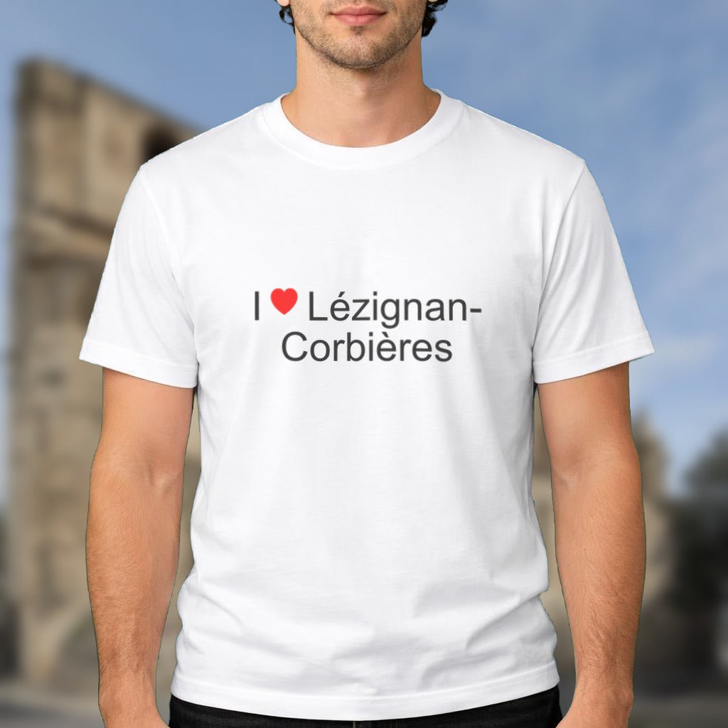 T-shirt I love Lézignan-Corbières porté