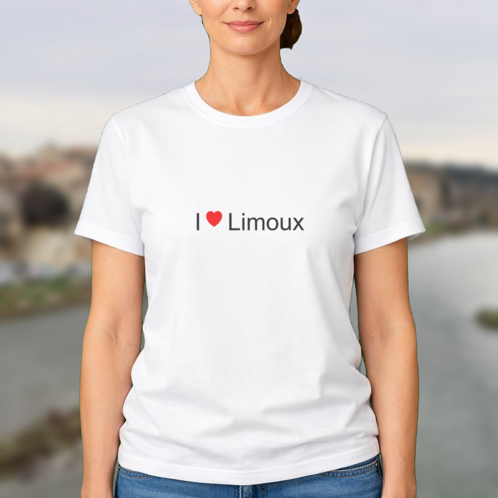 T-shirt I love Limoux porté