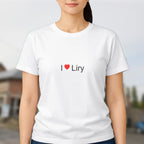 T-shirt I love Liry porté