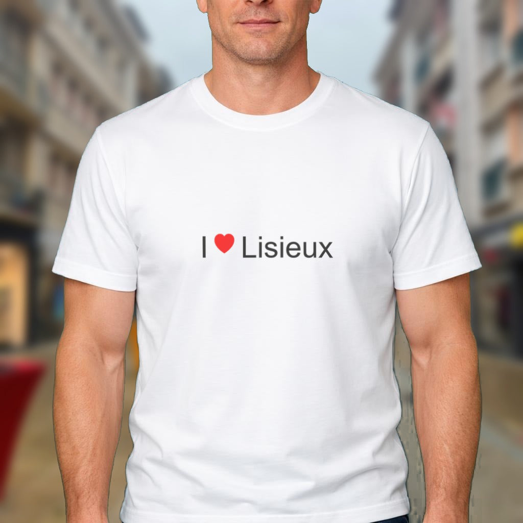 T-shirt I love Lisieux porté