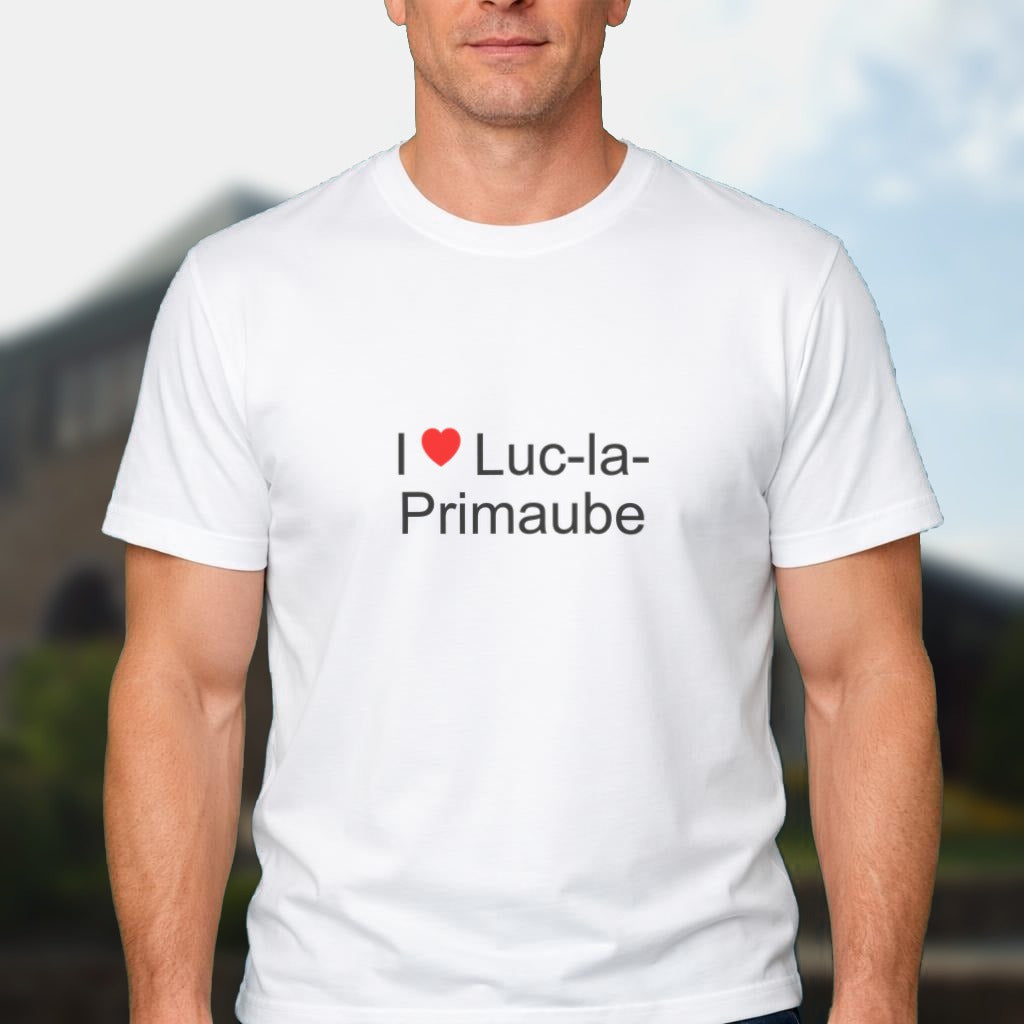 T-shirt I love Luc-la-Primaube porté