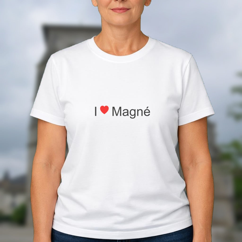 T-shirt I love Magné (79)