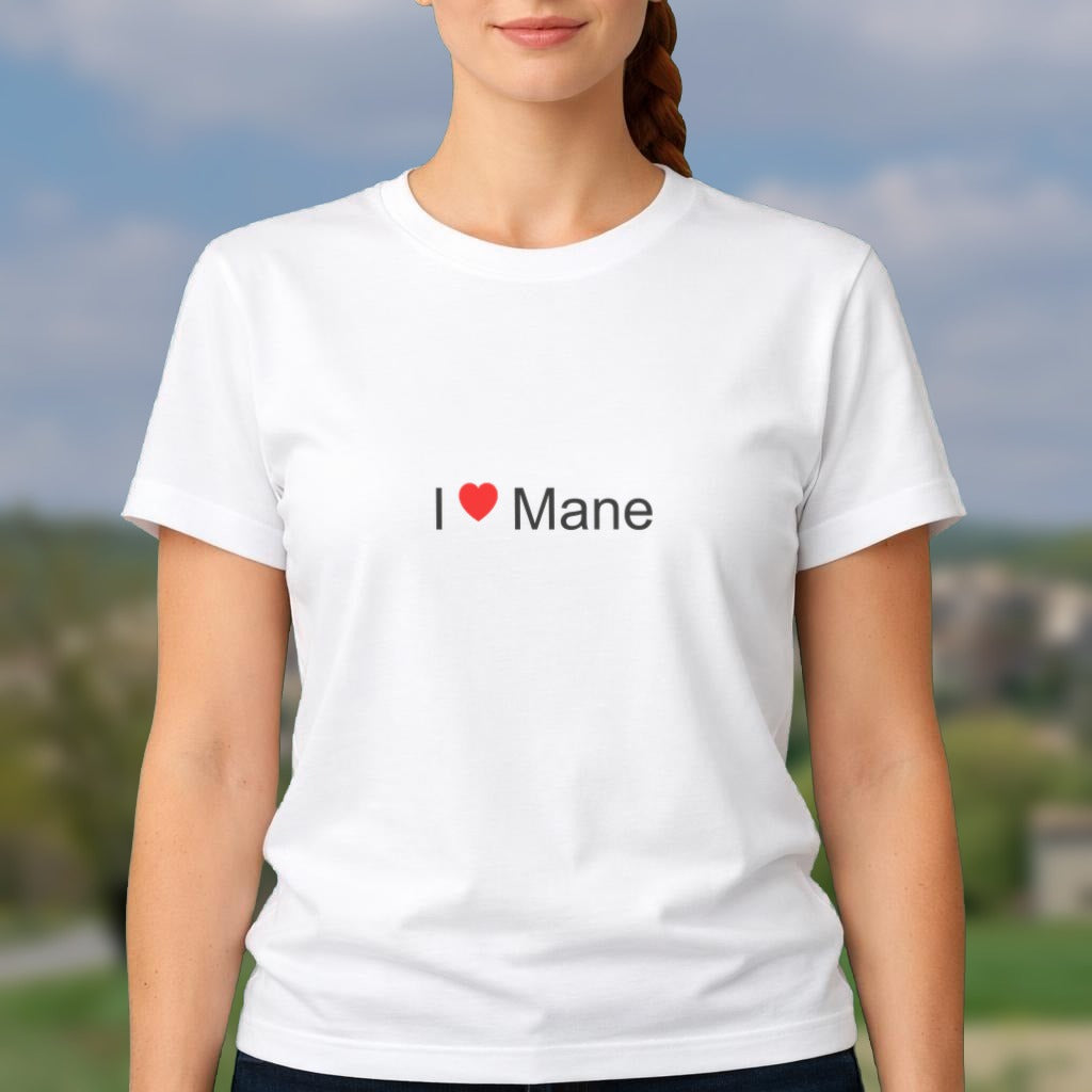 T-shirt I love Mane (04) porté