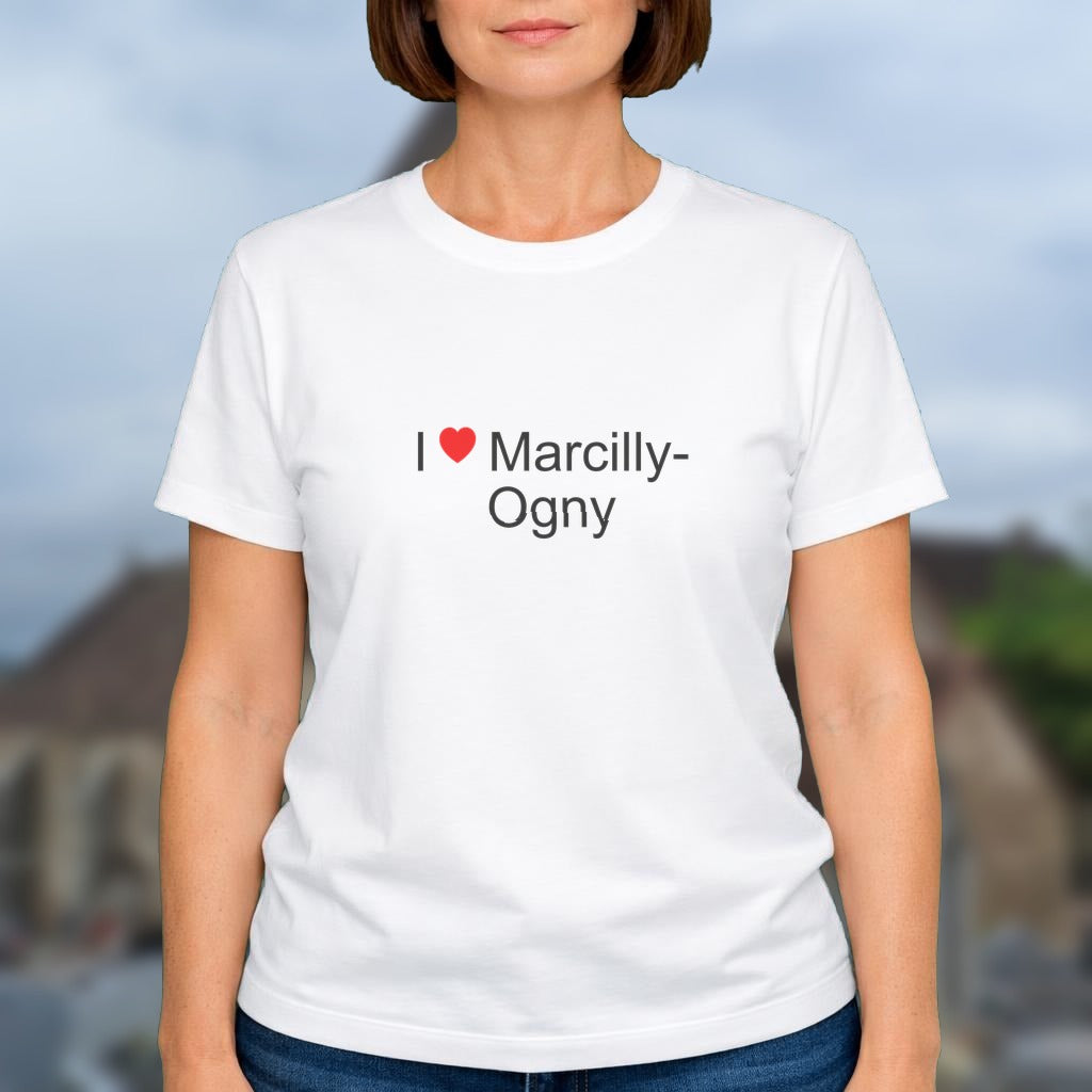 T-shirt I love Marcilly-Ogny