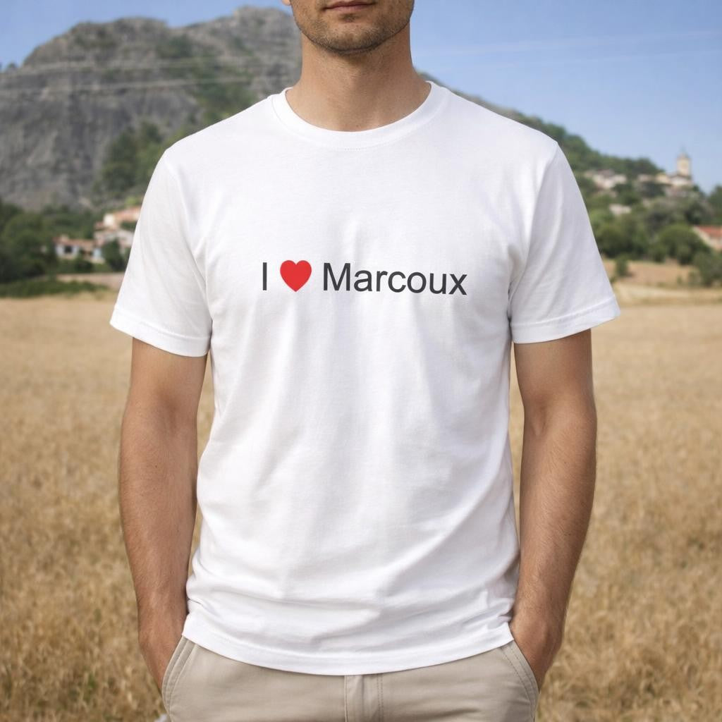 T-shirt I love Marcoux (04)