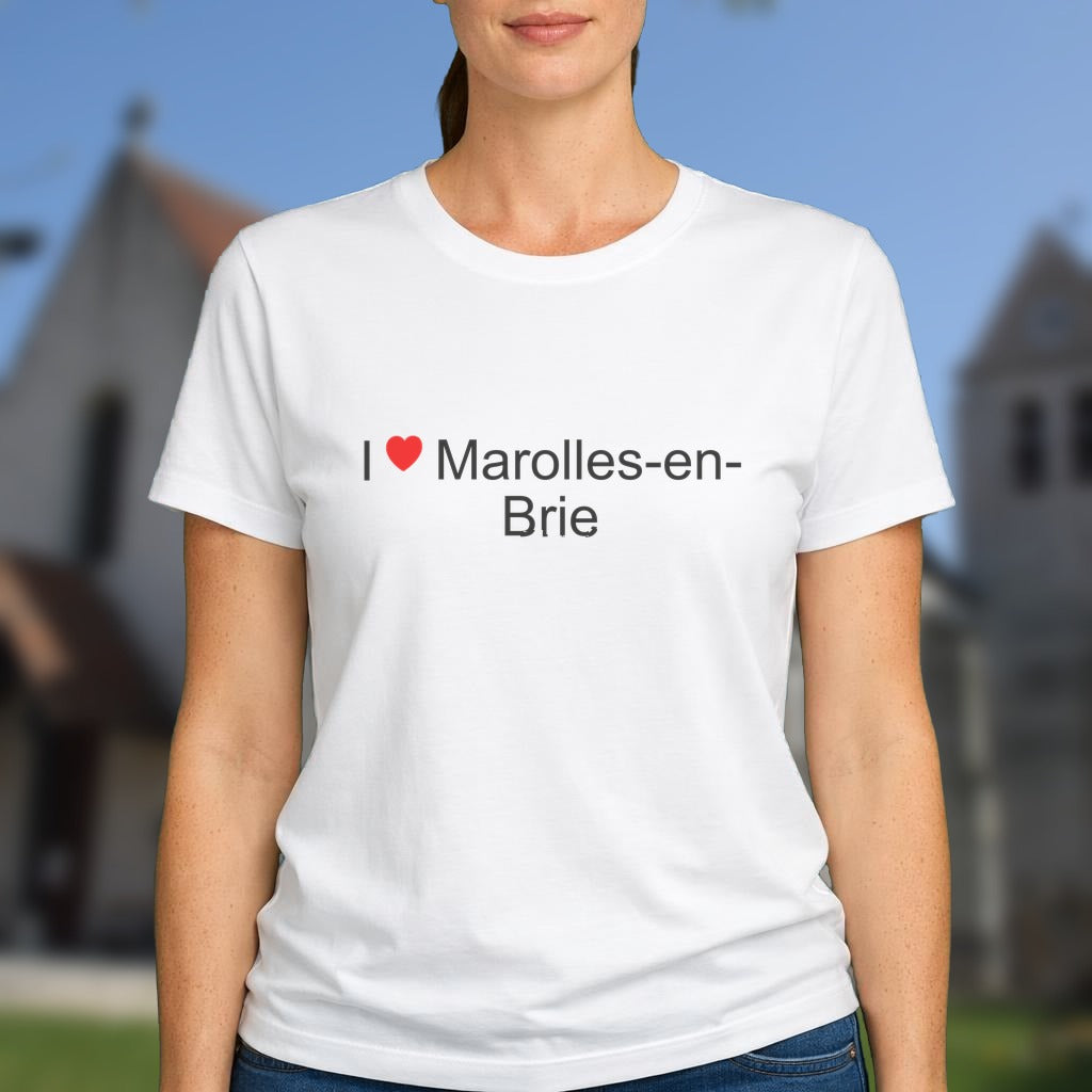 T-shirt I love Marolles-en-Brie