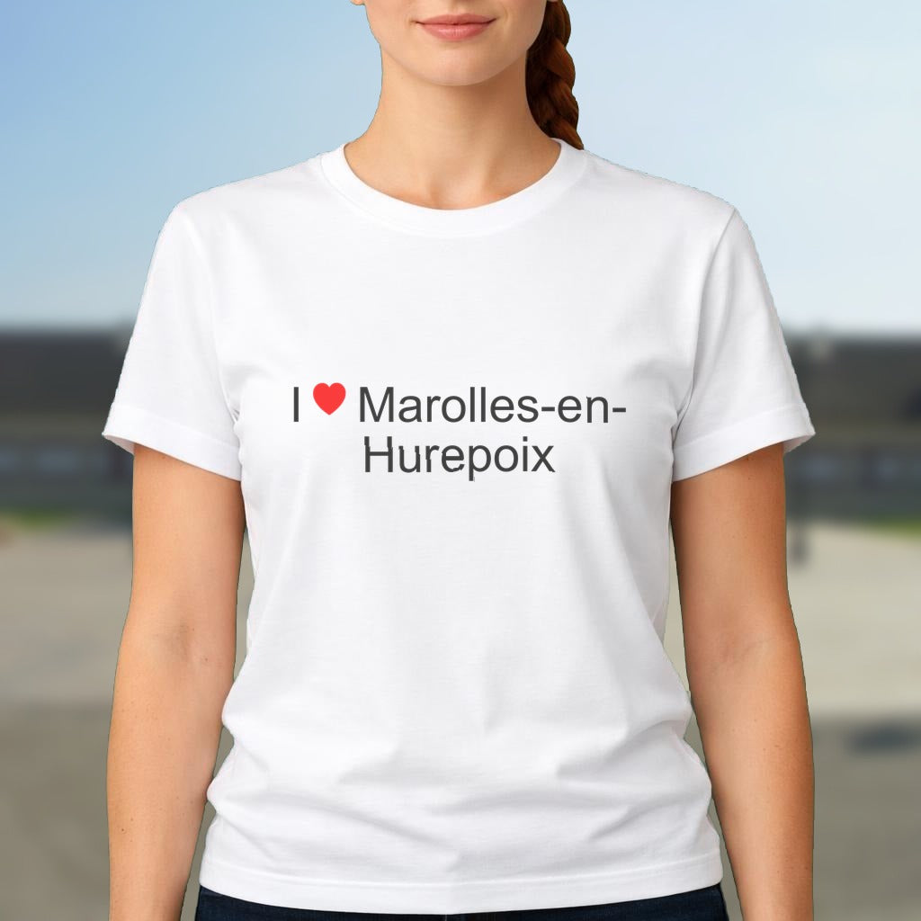 T-shirt I love Marolles-en-Hurepoix