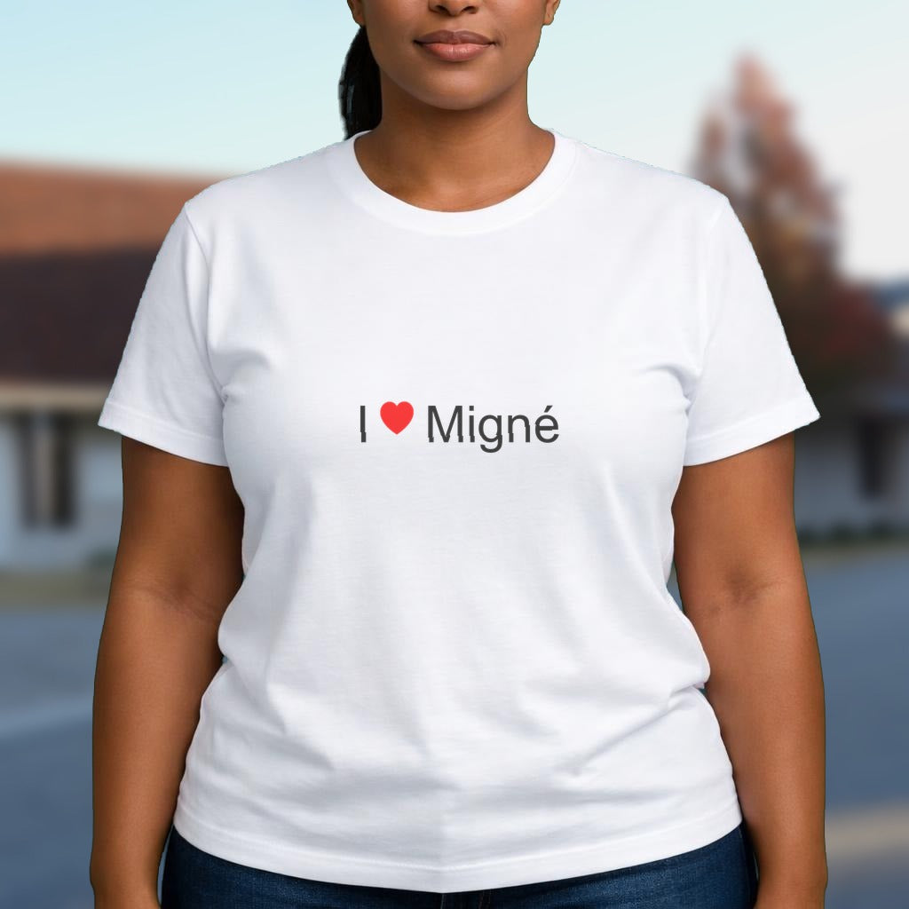 T-shirt I love Migné