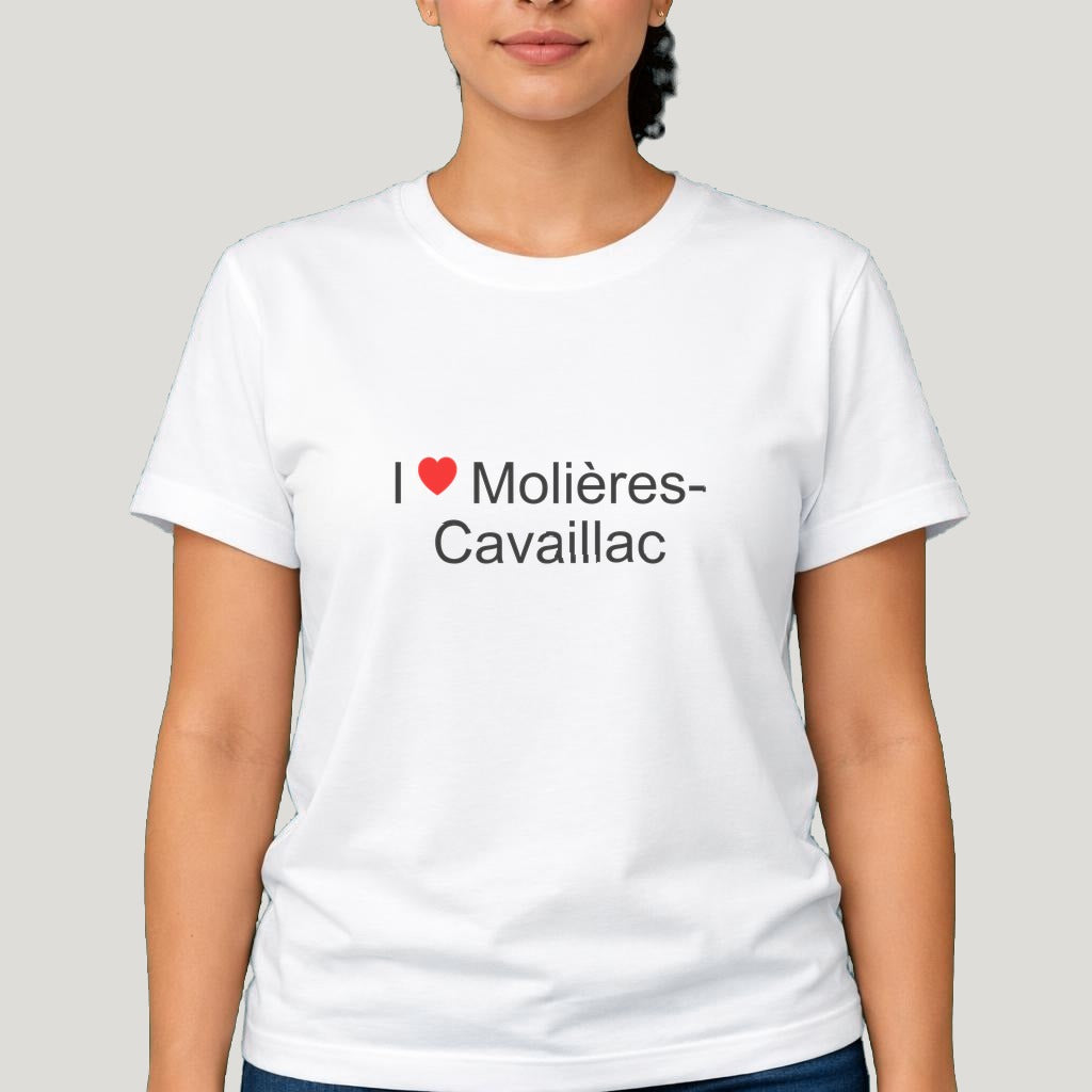 T-shirt I love Molières-Cavaillac