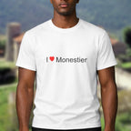 T-shirt I love Monestier (07)