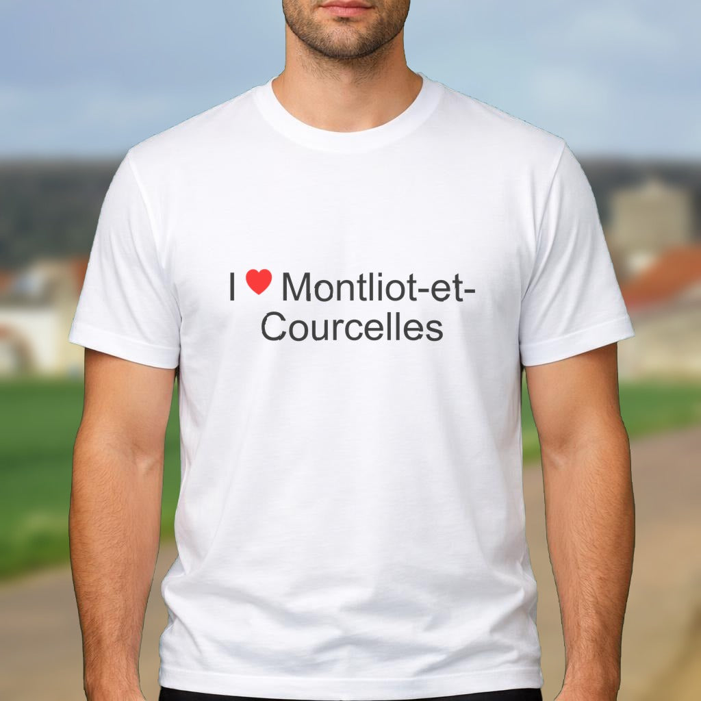 T-shirt I love Montliot-et-Courcelles