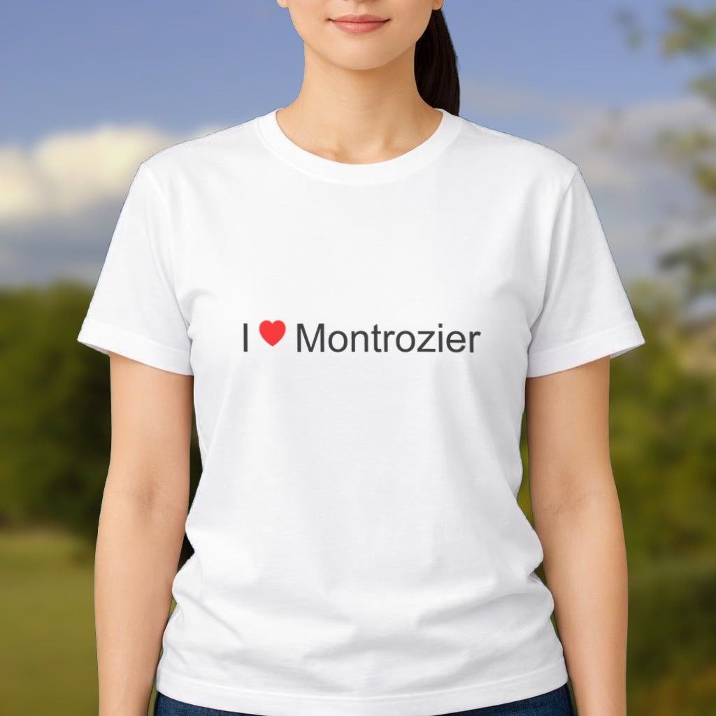 T-shirt I love Montrozier porté