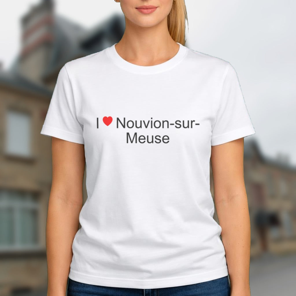 T-shirt I love Nouvion-sur-Meuse porté