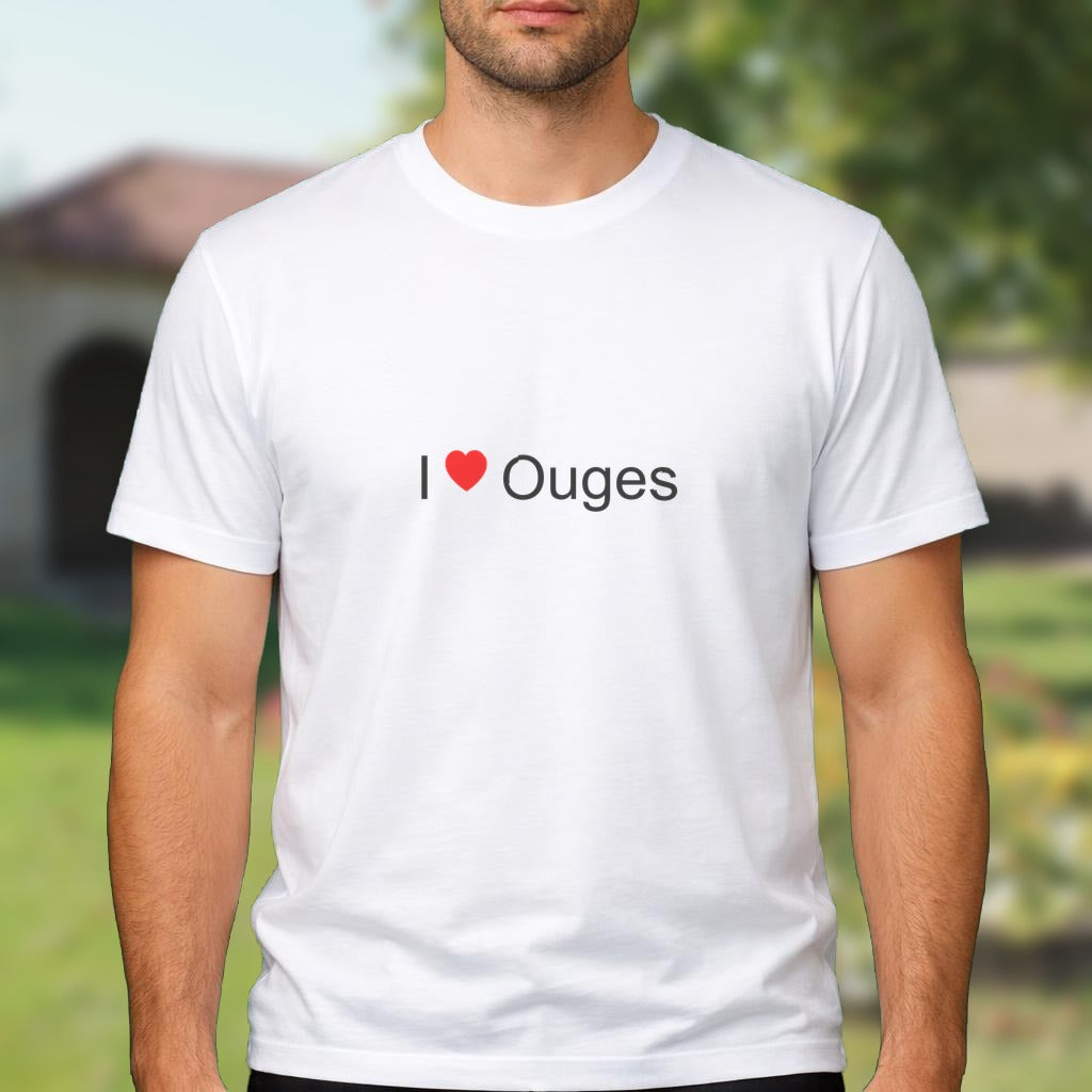 T-shirt I love Ouges