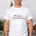T-shirt I love Ozenx-Montestrucq porté