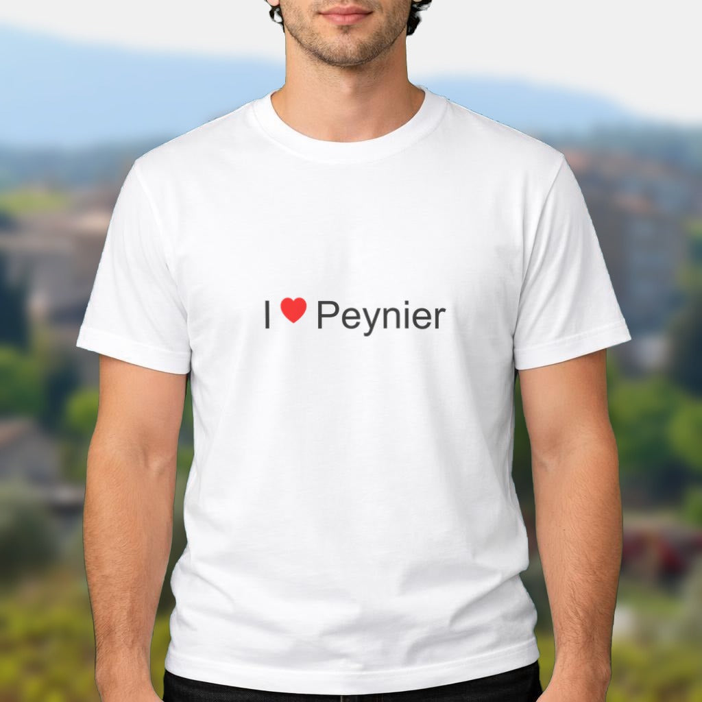 T-shirt I love Peynier porté