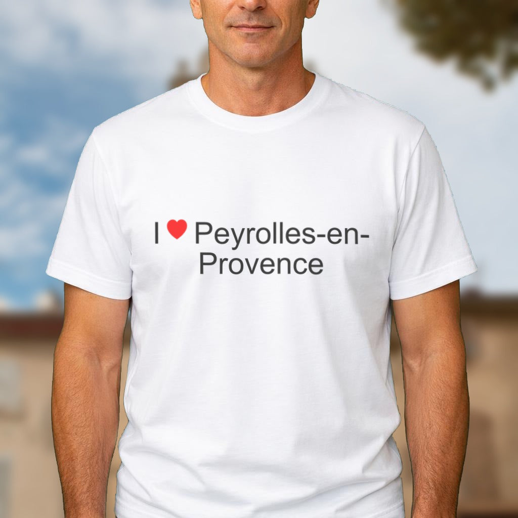 T-shirt I love Peyrolles-en-Provence porté