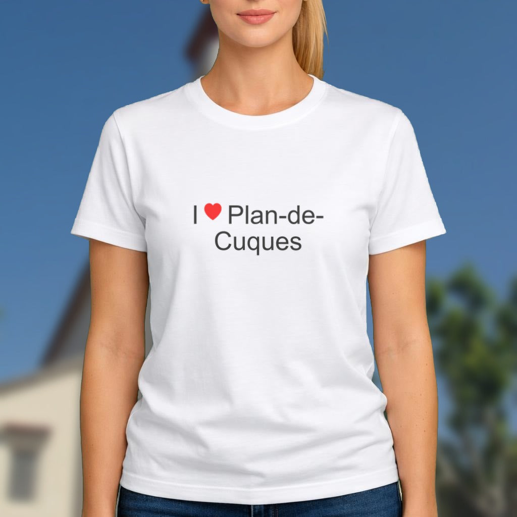 T-shirt I love Plan-de-Cuques porté