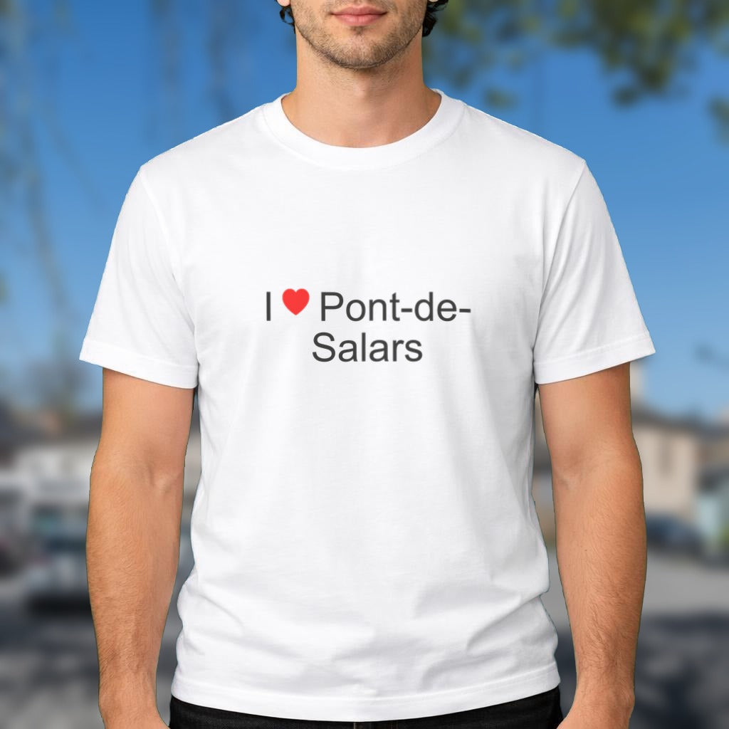 T-shirt I love Pont-de-Salars porté