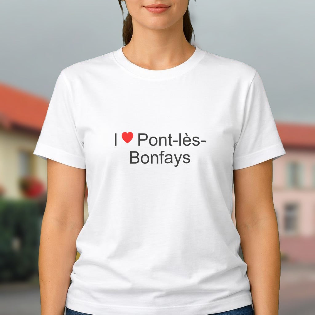 T-shirt I love Pont-lès-Bonfays