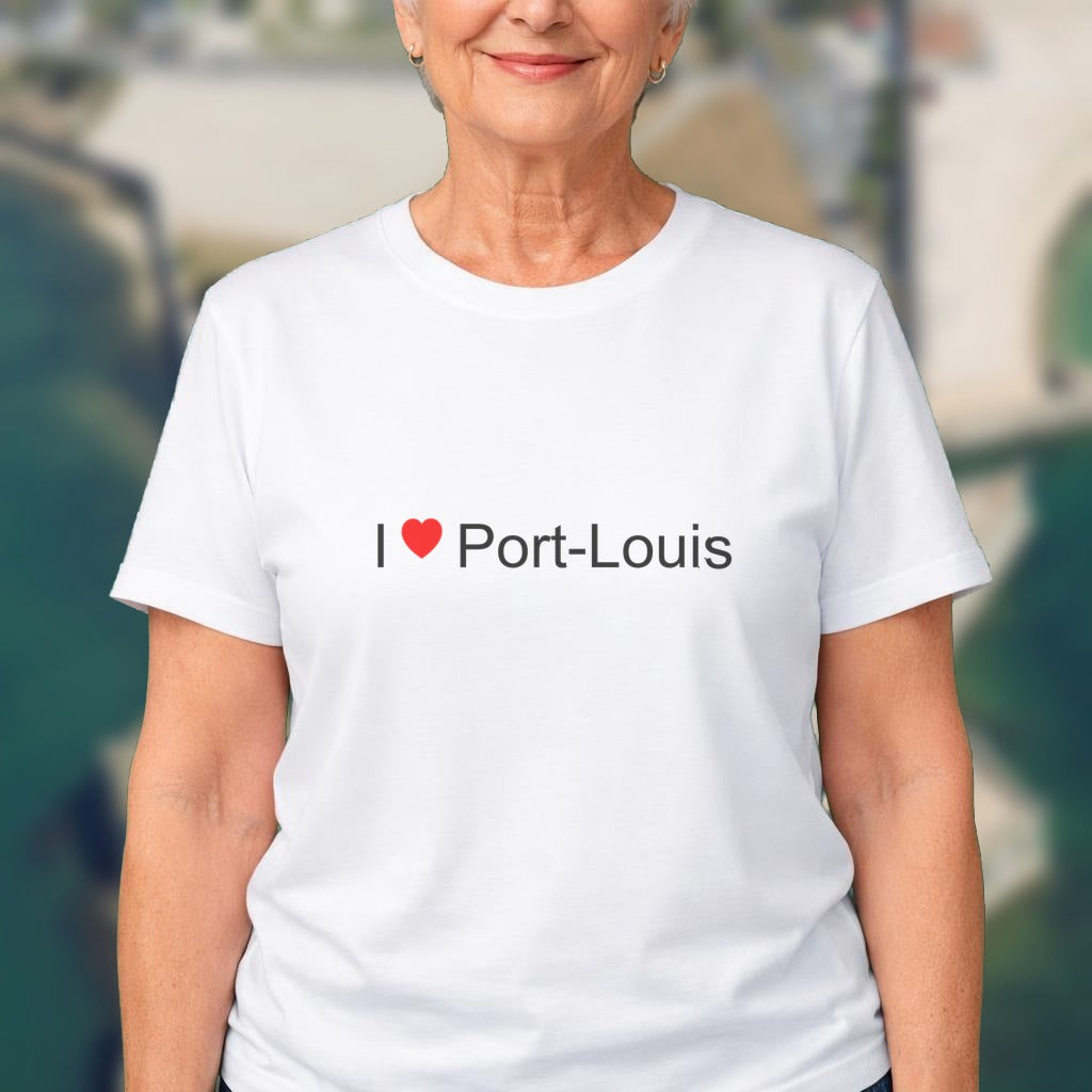 T-shirt I love Port-Louis (56)