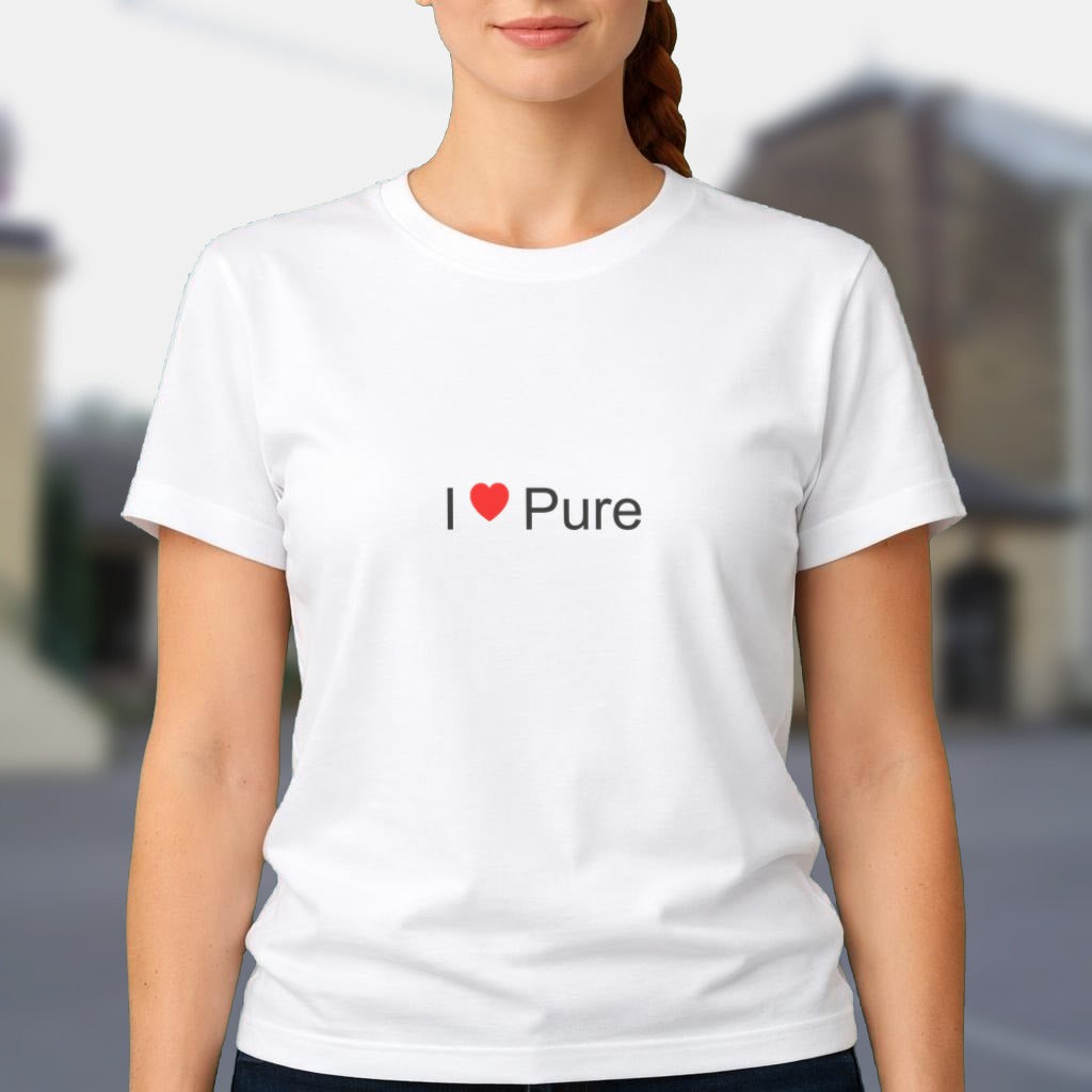 T-shirt I love Pure porté