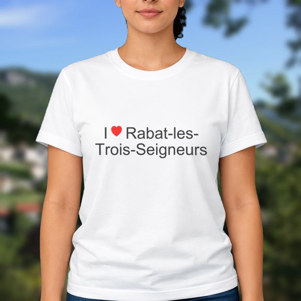 T-shirt I love Rabat-les-Trois-Seigneurs porté