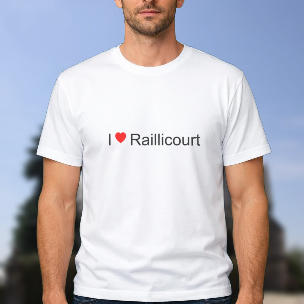 T-shirt I love Raillicourt porté