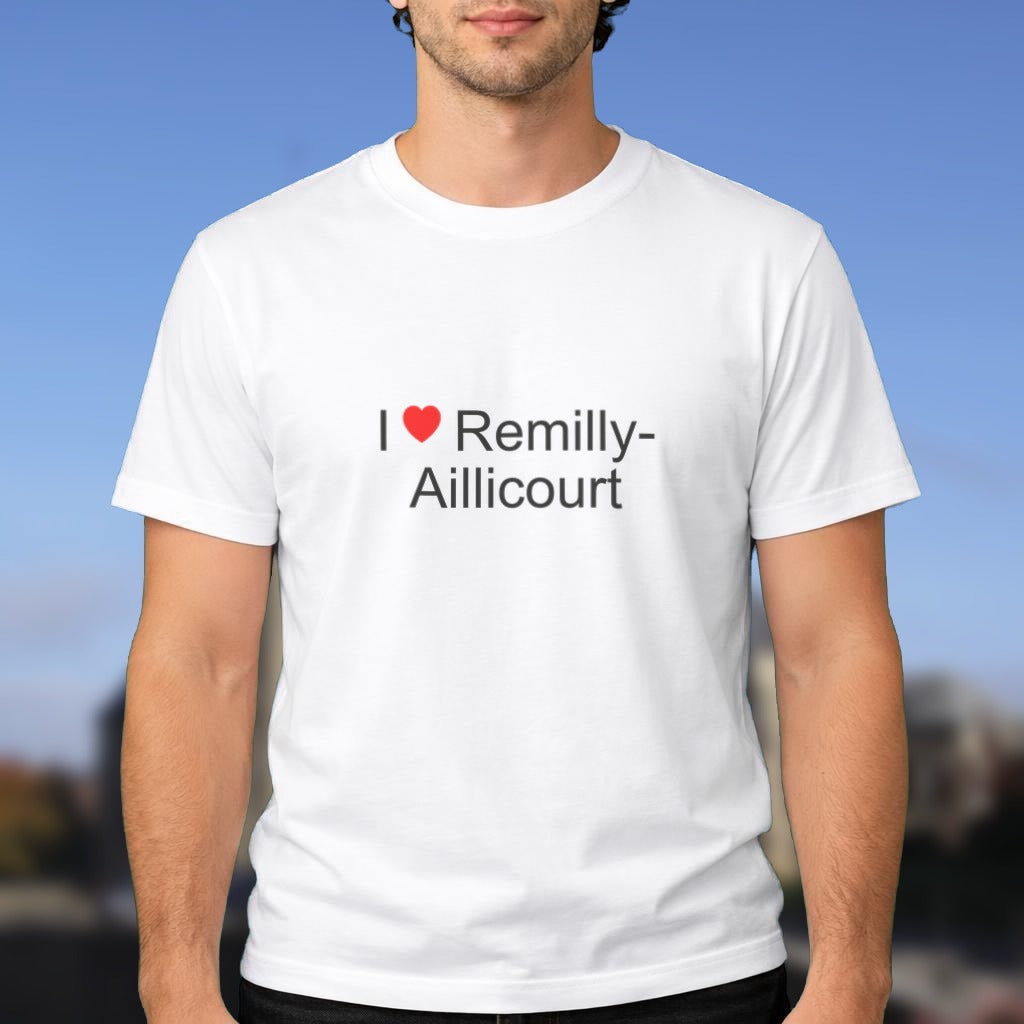 T-shirt I love Remilly-Aillicourt porté
